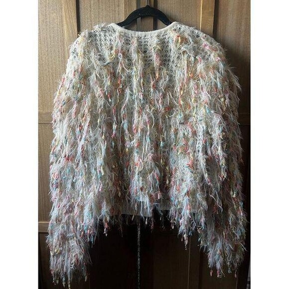 Blue blush fringe cardigan - Picture 2 of 5